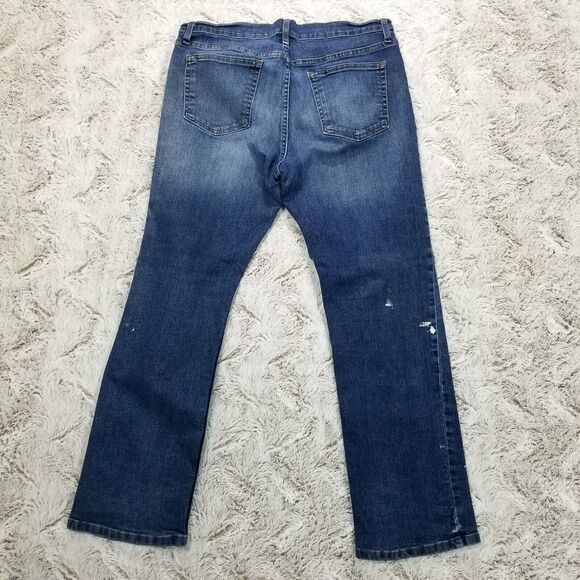 George Jeans Mens 34x30 Blue Boot Cut Dark Wash American Denim - Picture 4 of 12